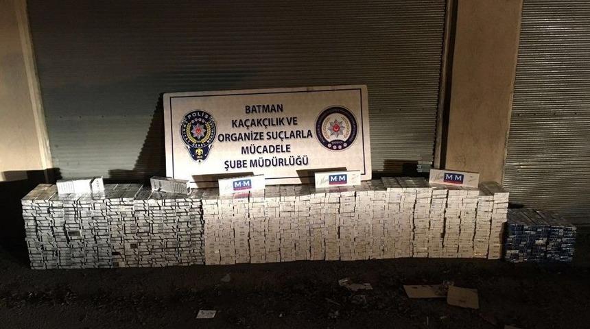 Batman&rsquo;da 20 Bin 330 Paket Ka&ccedil;ak Sigara Ele Ge&ccedil;irildi
