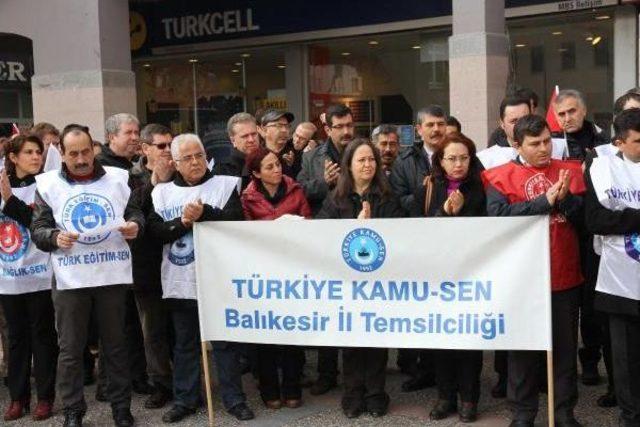 Bordro Yakarak Zammı Protesto Ettiler