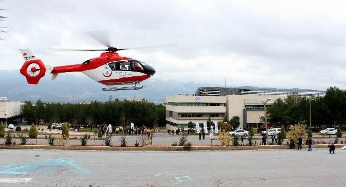 &Uuml;niversite&rsquo;de Helikopterli Kurtarma Tatbikat