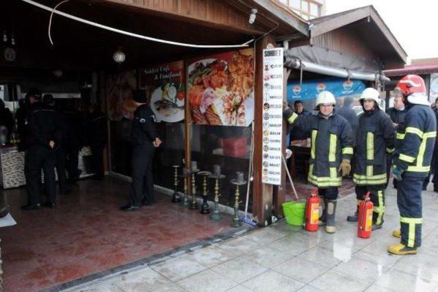 Yıkımı engellemek için benzin bidonuyla kendini işyerine kilitledi