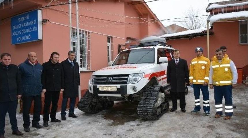 Suşehri Kar Paletli Ambulansına Kavuştu