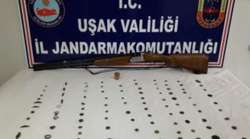 Jandarmanın Operasyonunda Roma D&ouml;nemine Ait Tarihi Sikke Yakalandı