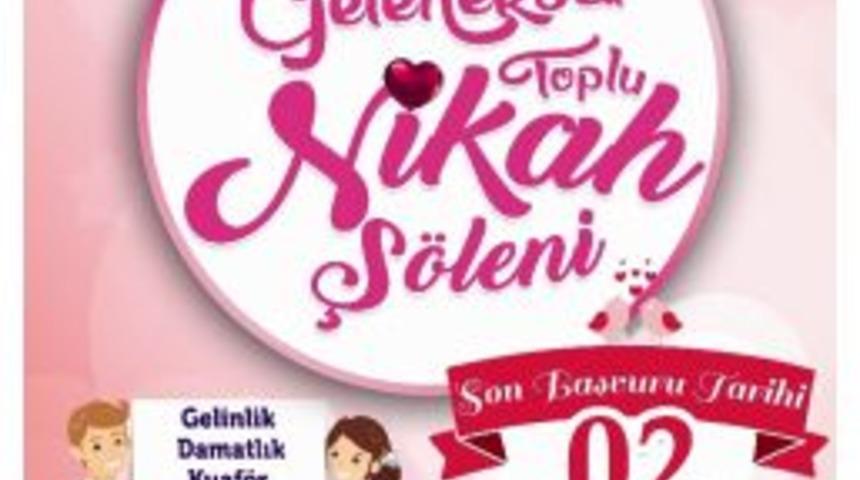 Ergene&rsquo;de 14 Şubat&rsquo;ta Toplu Nikah T&ouml;reni Yapılacak