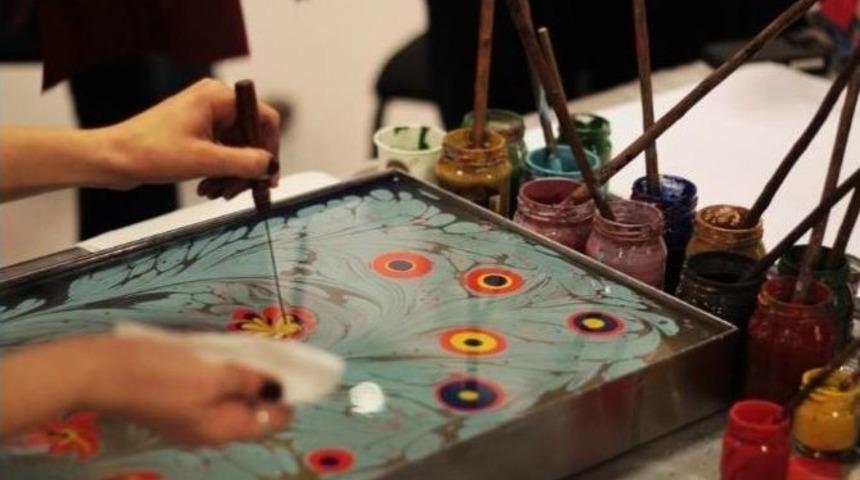 Edirne Devecihan&rsquo;da D&uuml;nya Mirası &rsquo;ebru&rsquo; Kursu A&ccedil;ılacak