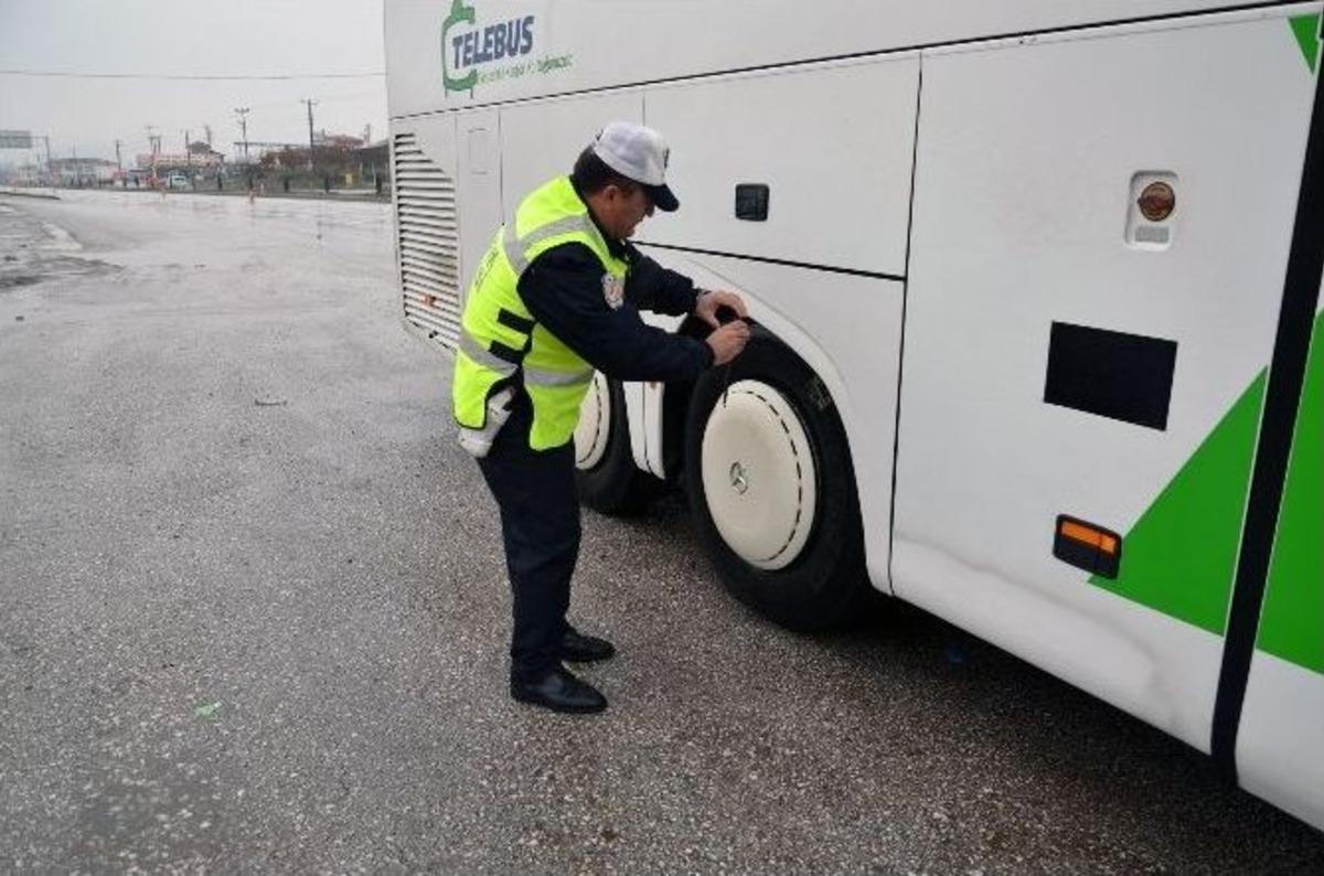 Osmancık&rsquo;ta Kış Lastiği Denetimleri Başladı