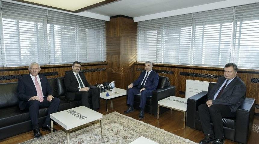 Milli Eğitim Bakan Yardımcısı Orhan Erdem Başkan &Ccedil;elik&rsquo;i Ziyaret Etti