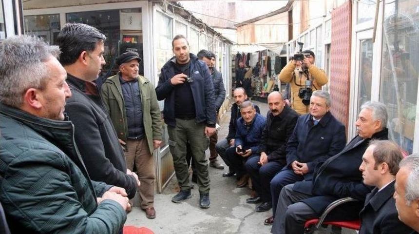 Vali Toprak&rsquo;tan Esnaf Ziyareti