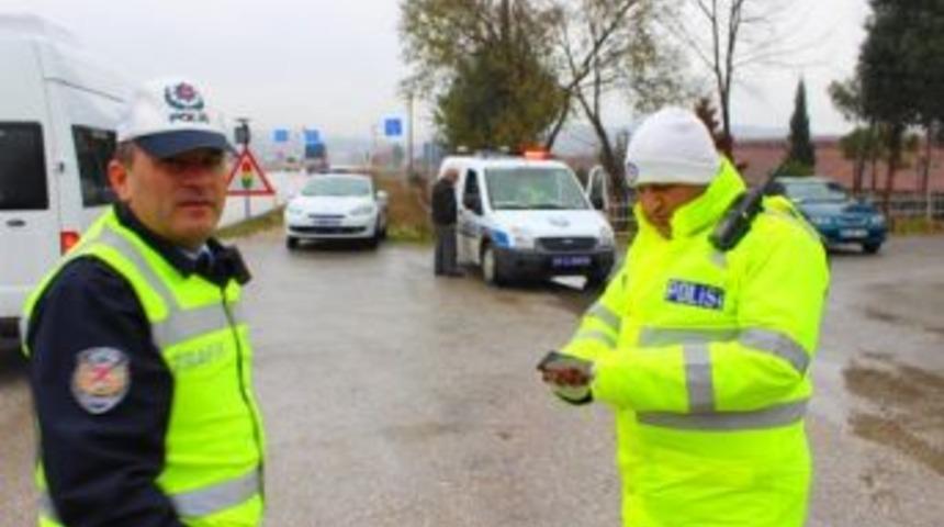 Osmancık'ta Kış Lastiği Denetimleri Başladı