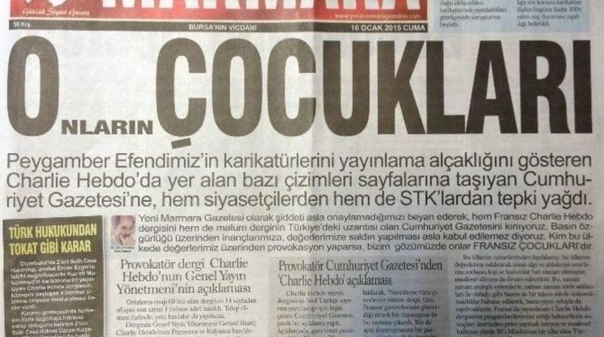 Yerel Gazeteden İlgin&ccedil; Manşet