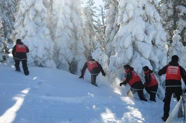Uludağ da Jandarmadan K&ouml;pek Kurtarma Operasyonu 2