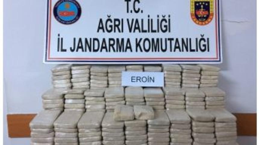 Ağrı&rsquo;da 212 Kilogram Eroin Ele Ge&ccedil;irildi