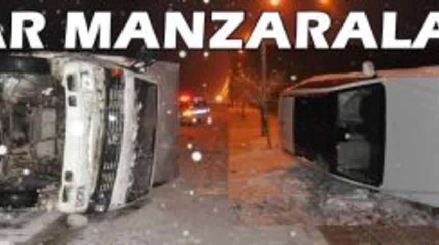 Kar Yağışı Kazaları’da Beraberinde getirdi