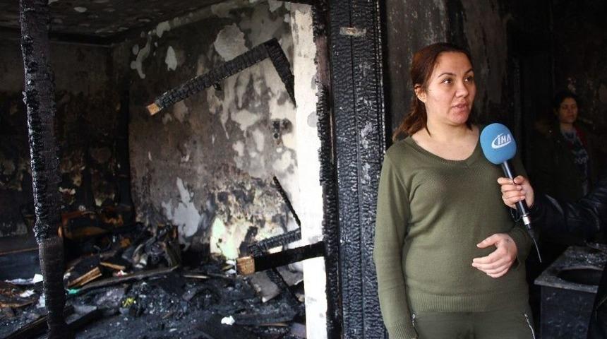 Yangında Yaşadığı Dehşet Anlarını Anlattı