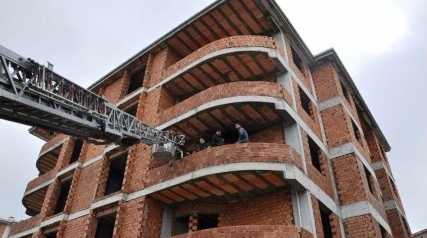 Tekirdağ&rsquo;da İnşaatta &Ccedil;ıkan Yangın Korkuttu