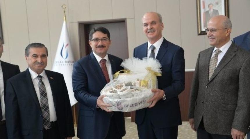 Başkan &Ccedil;elik&rsquo;ten Yeni Rekt&ouml;r &Ccedil;elebi&rsquo;ye Ziyaret