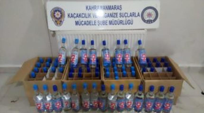 Kahramanmaraş&rsquo;ta 79 Şişe Ka&ccedil;ak İ&ccedil;ki Ele Ge&ccedil;irildi