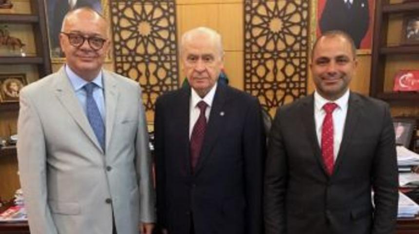 Başkan Erg&uuml;n&rsquo;den Mhp Genel Başkanı Bah&ccedil;eli&rsquo;ye Ziyaret