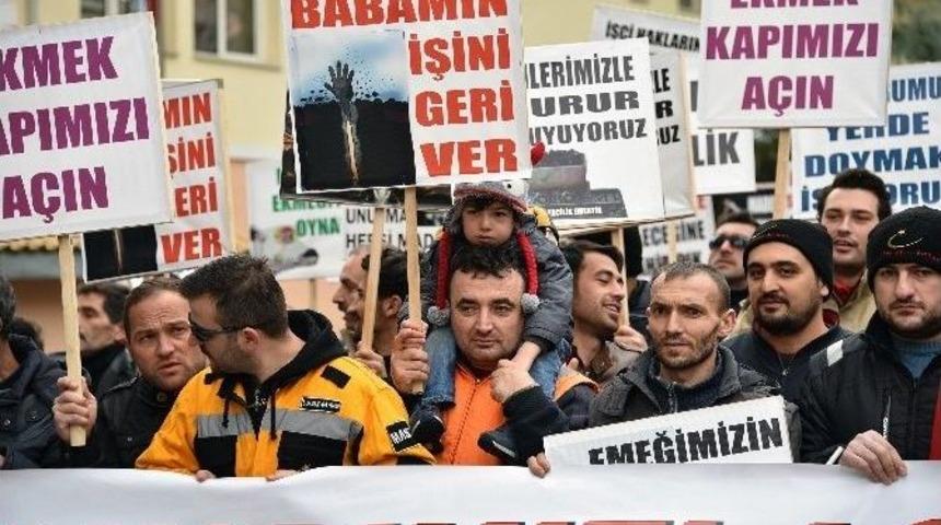 G&uuml;m&uuml;şhane&rsquo;de Madencilerden Y&uuml;r&uuml;y&uuml;ş