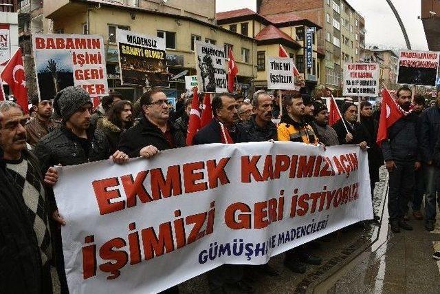 G&uuml;m&uuml;şhane&rsquo;de Madencilerden Y&uuml;r&uuml;y&uuml;ş 1