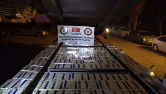 Gaziantep’te 13 Bin 500 Paket Gümrük Kaçağı Sigara Ele Geçirildi