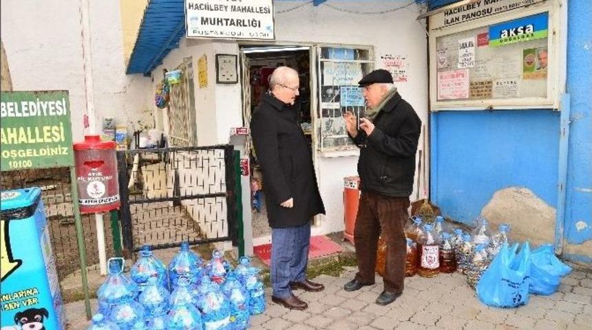 &Ccedil;evreci Muhtara Başkandan Teşekk&uuml;r