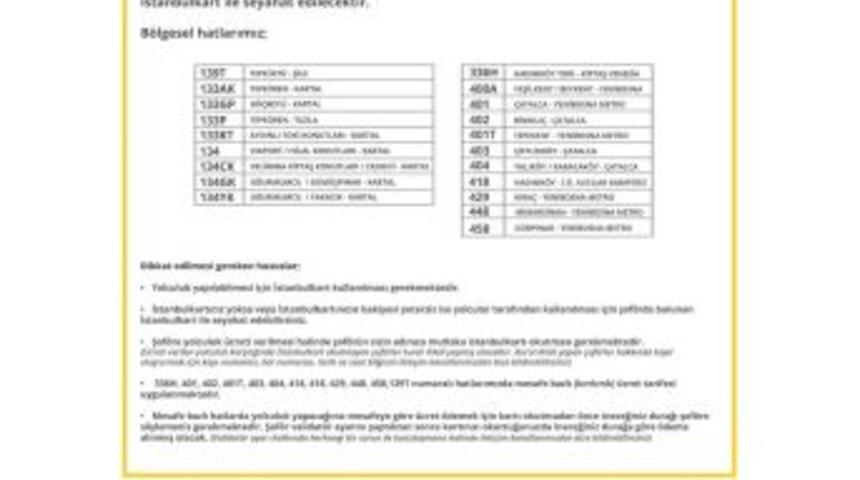 İstanbul’da Bölgesel Otobüslerde İstanbulkart Dönemi