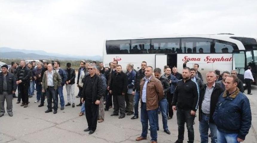 Soma İş&ccedil;ilerinden Yatağan&rsquo;a Destek