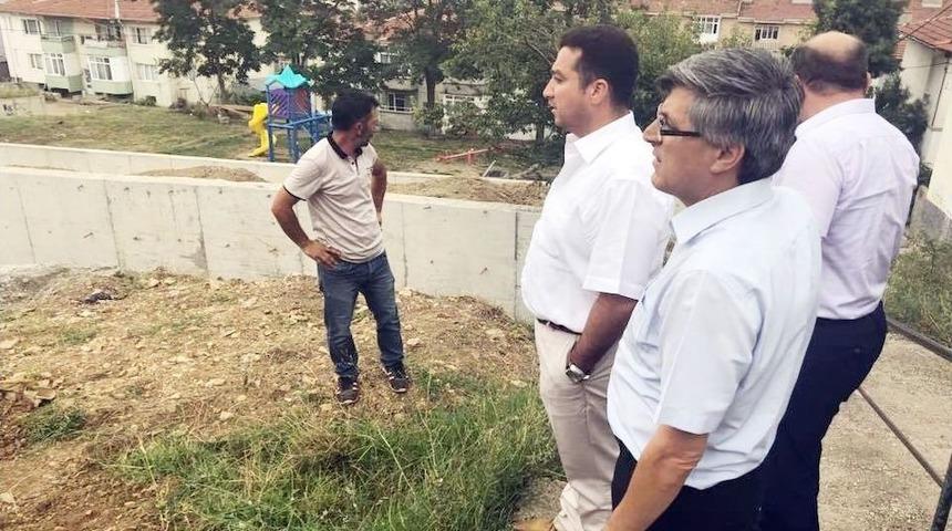 Başkan Bakıcı, Yokuş Sokak Parkı’nda İncelemelerde Bulundu