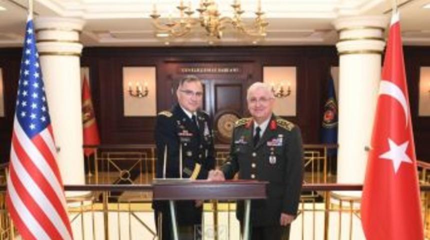 Abd Avrupa Kuvvetleri Komutanı Orgeneral Curtis M. Scaparrottı, Genelkurmay Başkanı Orgeneral Yaşar G&uuml;ler&rsquo;i Ziyaret Etti.