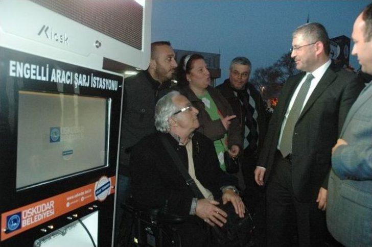 Üsküdar Belediyesi Engelli Aracı Sarj İstasyonu Kurdu G1