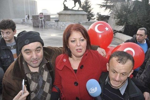 Zonguldaklı Engelliler Dilek Balonu Uçurdu