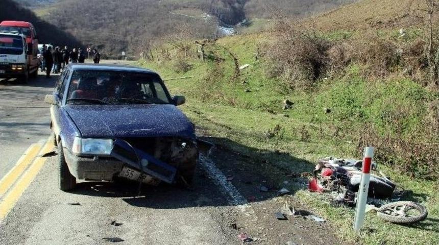 Samsun’da Trafik Kazası: 1 Yaralı