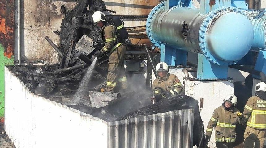 Satışa &Ccedil;ıkarılan Beyaz Et Tesisinde Yangın