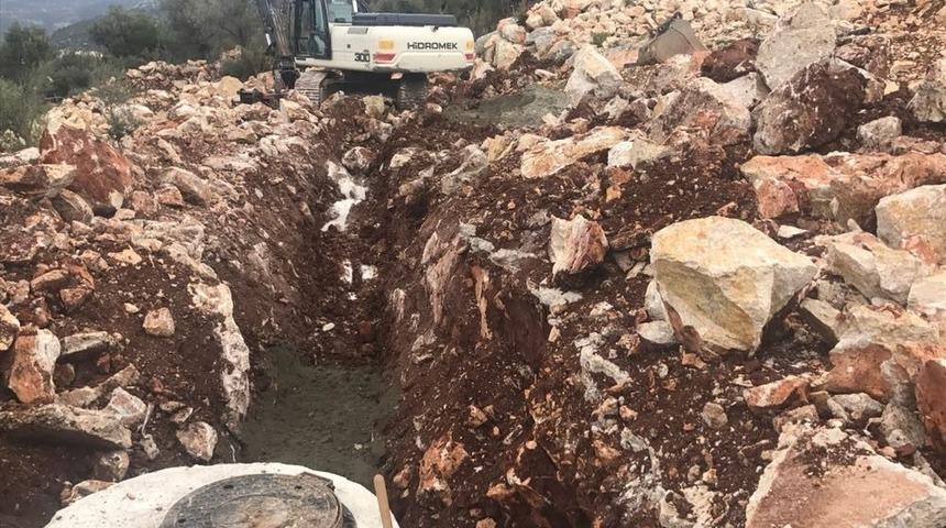 Demre&rsquo;de Kanalizasyon &Ccedil;alışması