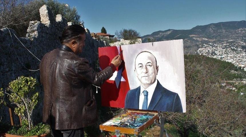 Ünlü Ressam Azerbaycan Ve Türkiye Dostluğunu Tuvaline Yansıttı