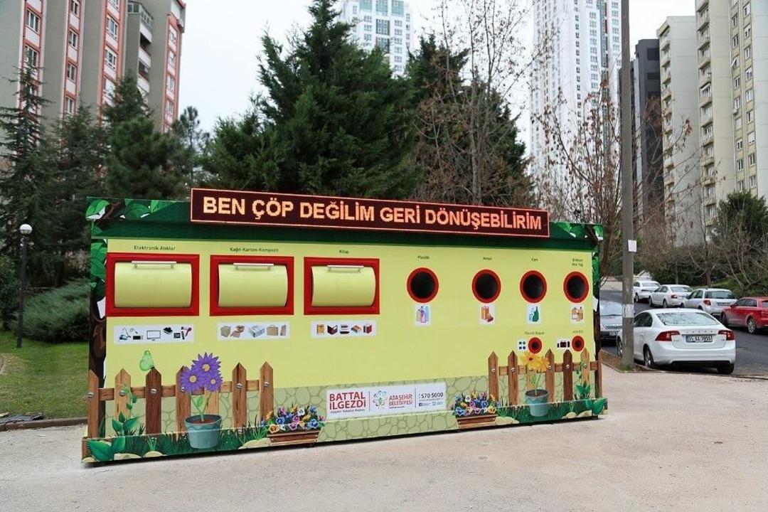 Ataşehir&rsquo;de Bir Yılda 9 Ton Kapak, 10 Ton Atık Pil Toplandı