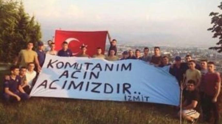 İzmitli Askerlerden, Acılı Komutana Duygulandıran Destek