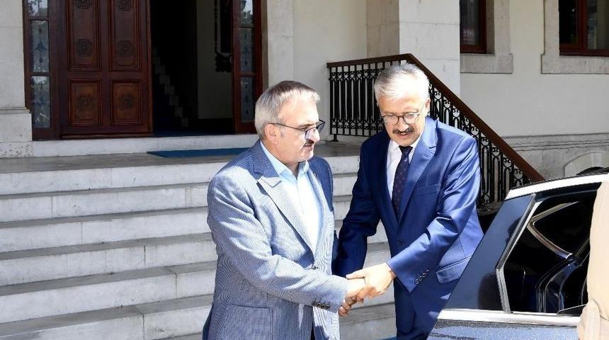 Cumhuriyet Başsavcısı Solmaz&rsquo;dan Vali Karaloğlu&rsquo;na Veda Ziyareti