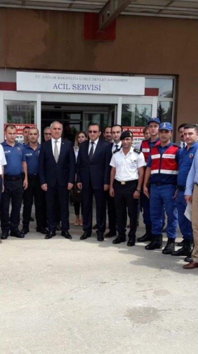 Çorlu Devlet Hastanesinde Jandarma Göreve Başladı