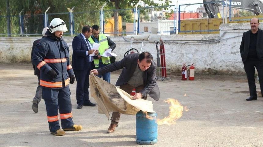 Meski Personeline Yangın S&ouml;nd&uuml;rme Eğitimi
