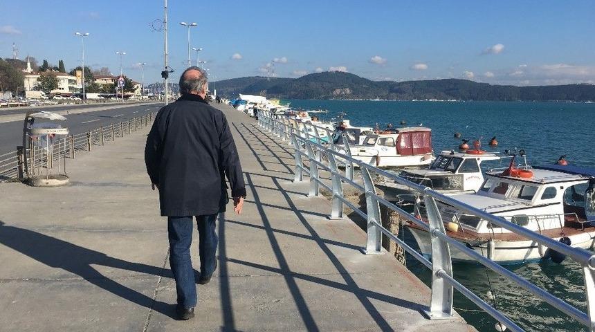 Sarıyer Sahilinde Korkuluk Montajına Başlandı