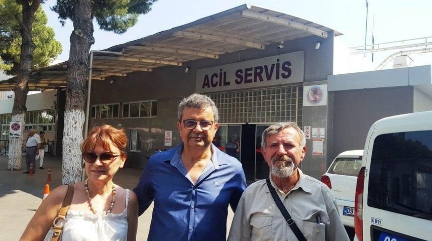 Aydın Tabip Odası Mahkumun Bı&ccedil;akla Yaraladığı Doktoru Ziyaret Etti