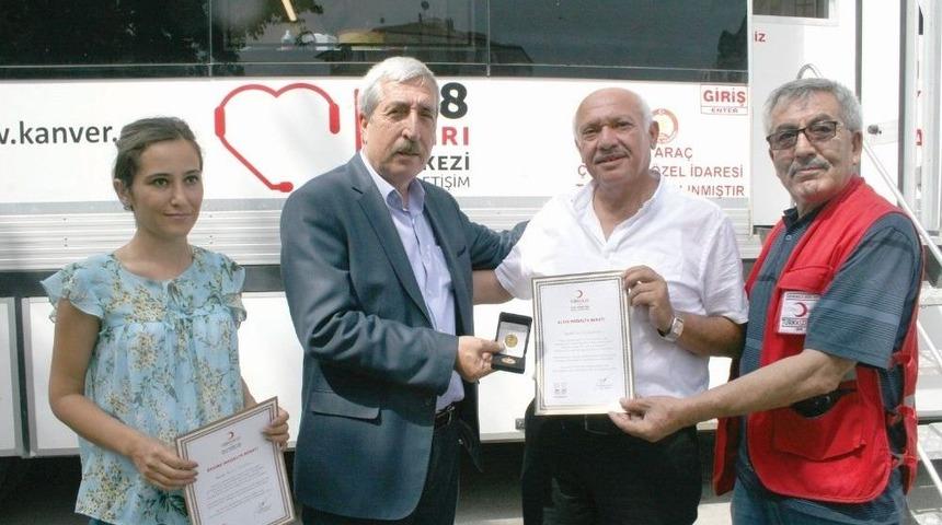 Sungurlu&rsquo;da Kan Bağış&ccedil;ılarına &Ouml;d&uuml;l