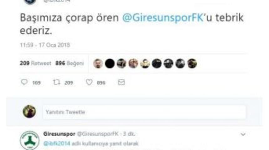 Medipol Başakşehir&rsquo;den A.&ccedil; Giresunspor İ&ccedil;in Esprili Paylaşım