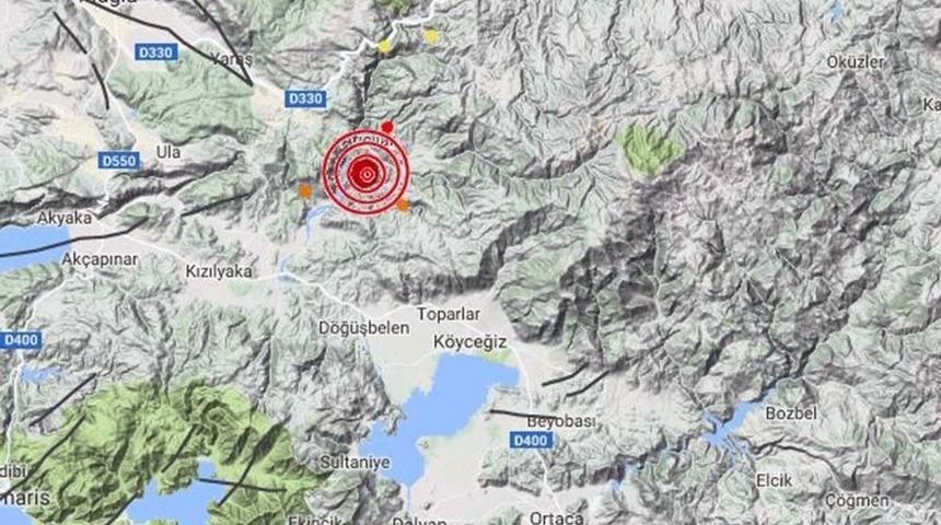 Muğla&rsquo;da Deprem