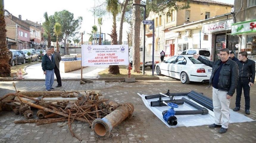 Köşk’te Pas Tutmuş Borular Sergilendi
