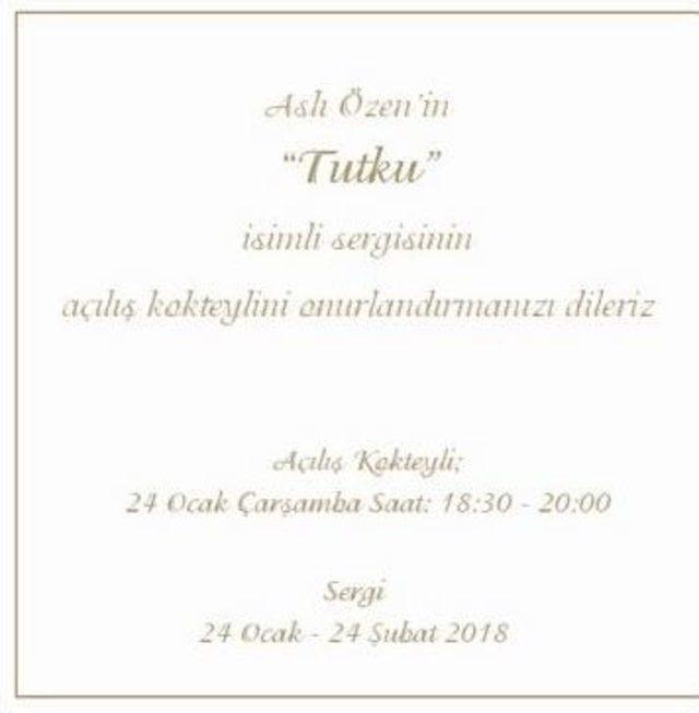 Aslı &Ouml;zen İstanbul Galeri İdil&rsquo;de Sergi A&ccedil;acak 1