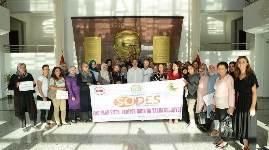 Sodes’li Kadın Çiftçilere Sertifikaları Verildi