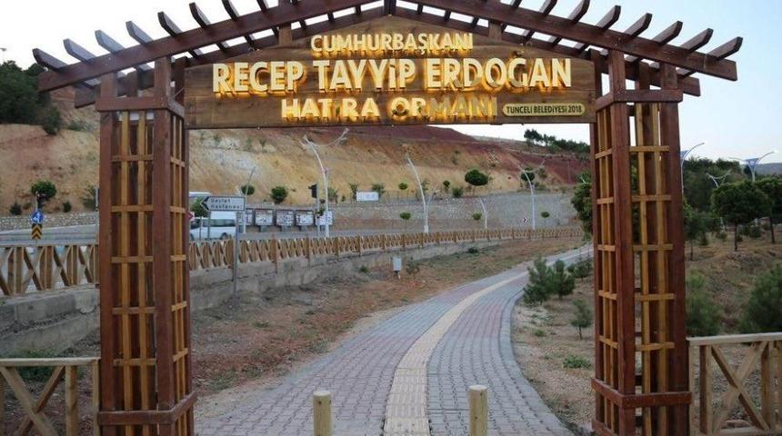 Tunceli&rsquo;de Cumhurbaşkanı Erdoğan Hatıra Ormanı Yenilendi