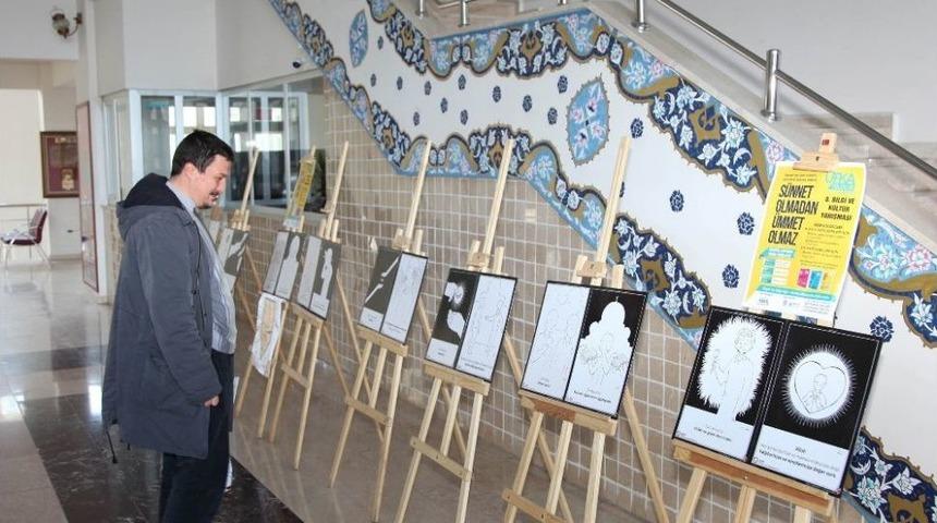 Ahlat&rsquo;ta &ldquo;&ccedil;izgilerle 40 Hadis&rdquo; Sergisi